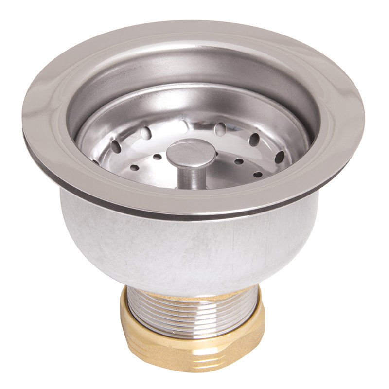 Speakman Stainless Steel and Brass Deep Dish PosiLock Basket Strainer
